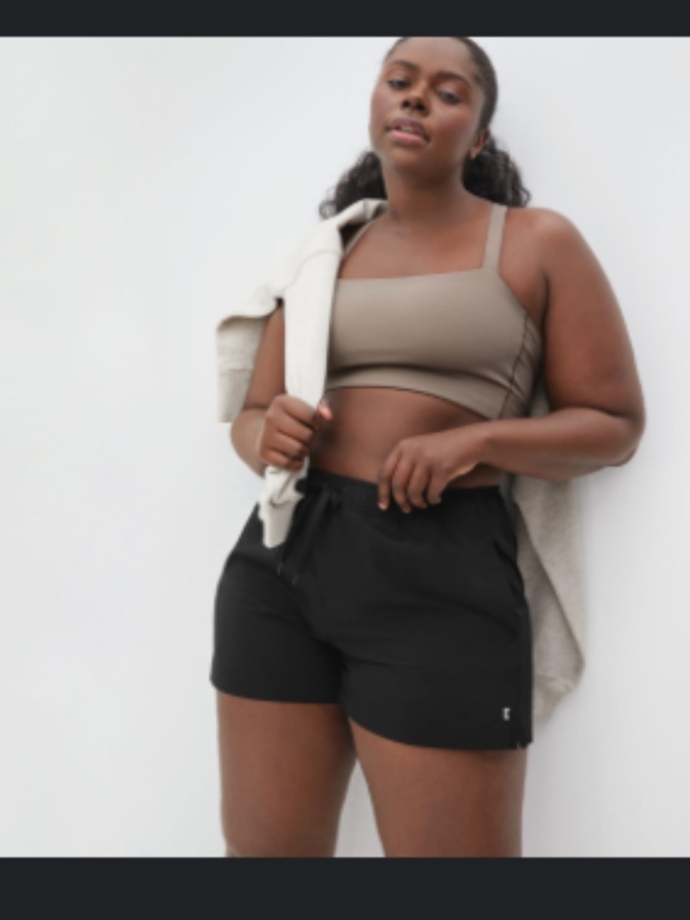 [Everlane] NWT Minimalist Black Athletic Drawstring Shorts